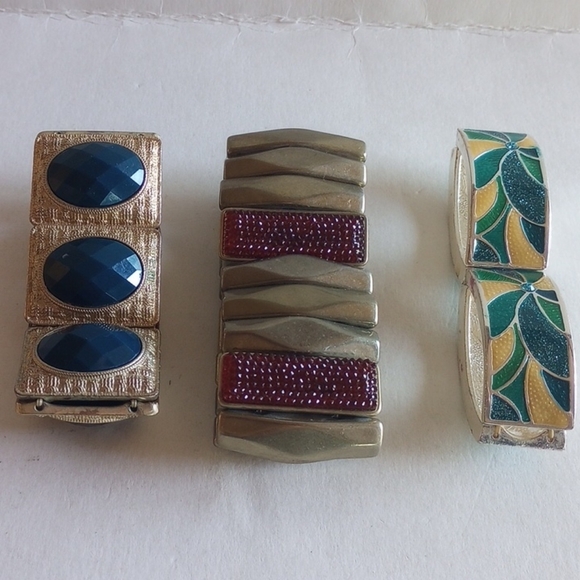 Elegant Multicolor  Stretch Bracelet Set - Picture 1 of 7
